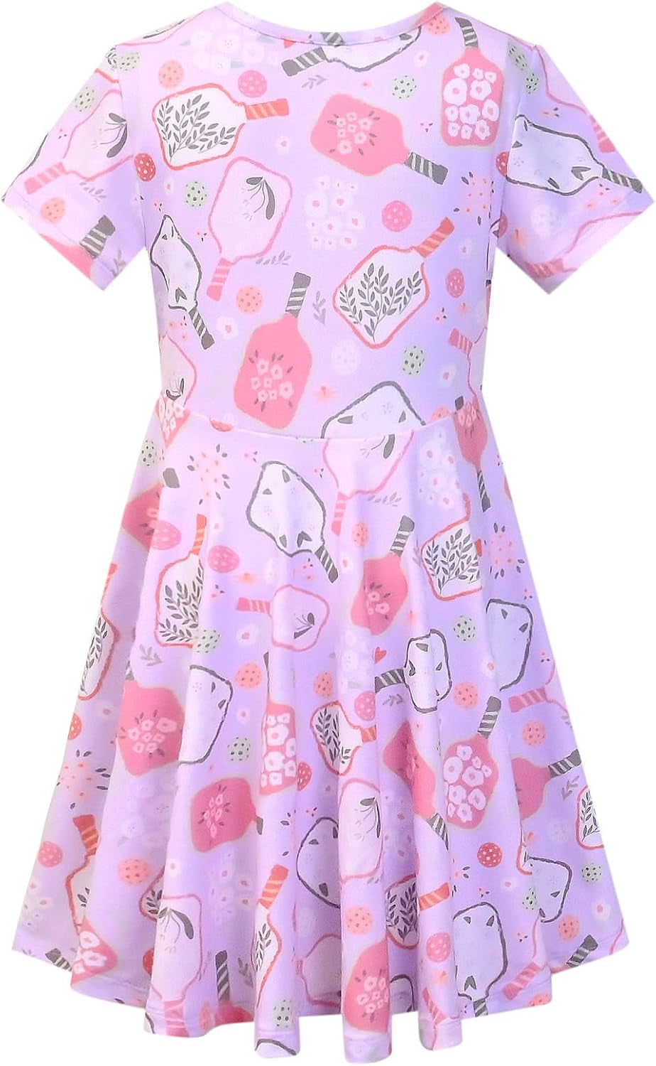 Unicorn Dresses for Girls Summer Swing Short Sleeve Casual Clothes for Kids