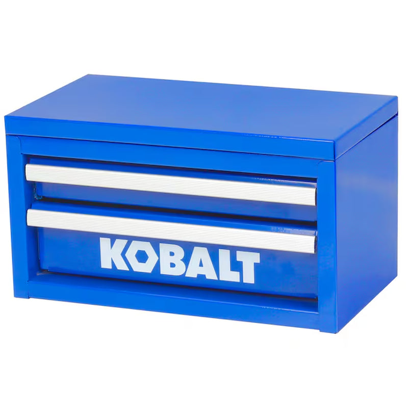 Portable Mini Toolbox 10.83-In W X 5.91-In H X 5.91-In D 2 -Drawer Teal Steel Tool Box