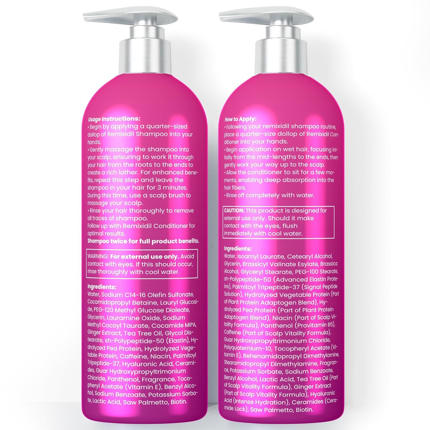 32 OZ Kit Hair Growth Shampoo and Conditioner Set for Women | Effective Hair Regrowth Treatment | Strengthening, Thickening & Soothing Formula for Healthy, Vibrant Hair | Salon Size