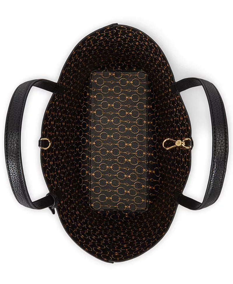 Faux-Leather Reversible Tote Bag