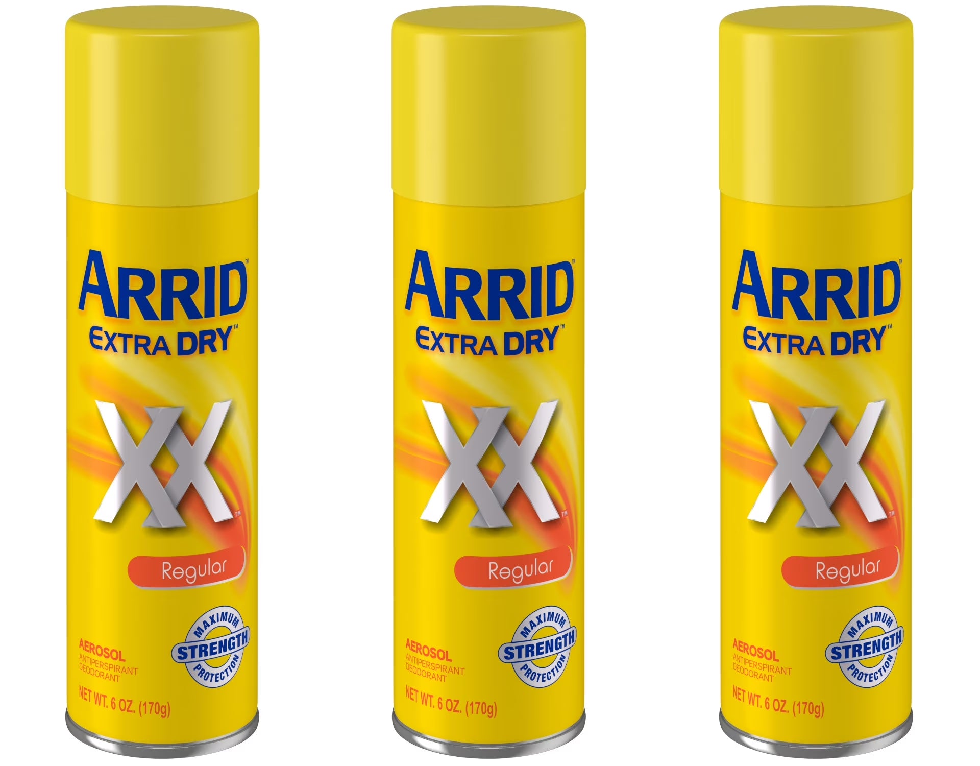 3 Pack -  Extra Dry Anti-Perspirant Deodorant Spray Regular 6 Oz Each