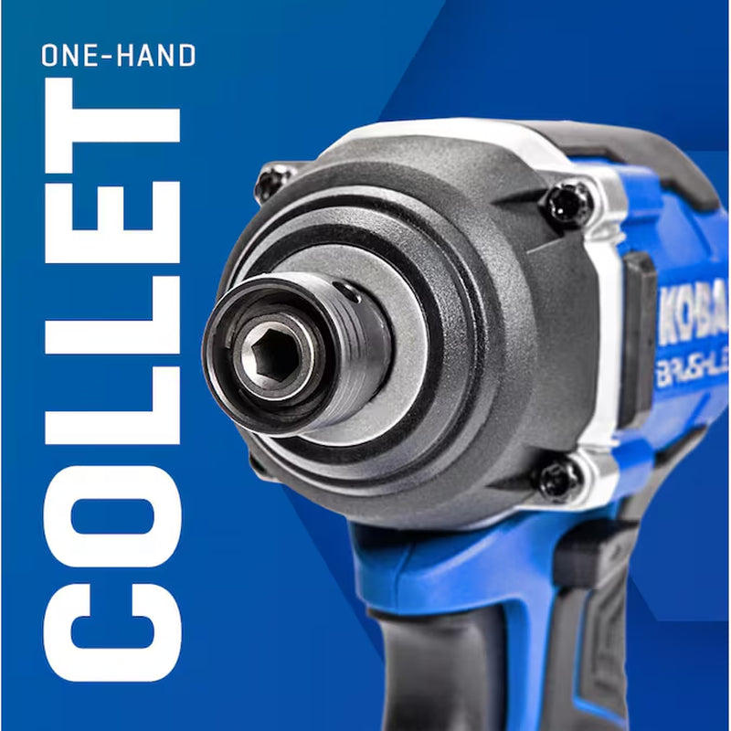 24-Volt 1/4-In Brushless Cordless Impact Driver (Battery Included and Charger Included and Soft Bag Included)