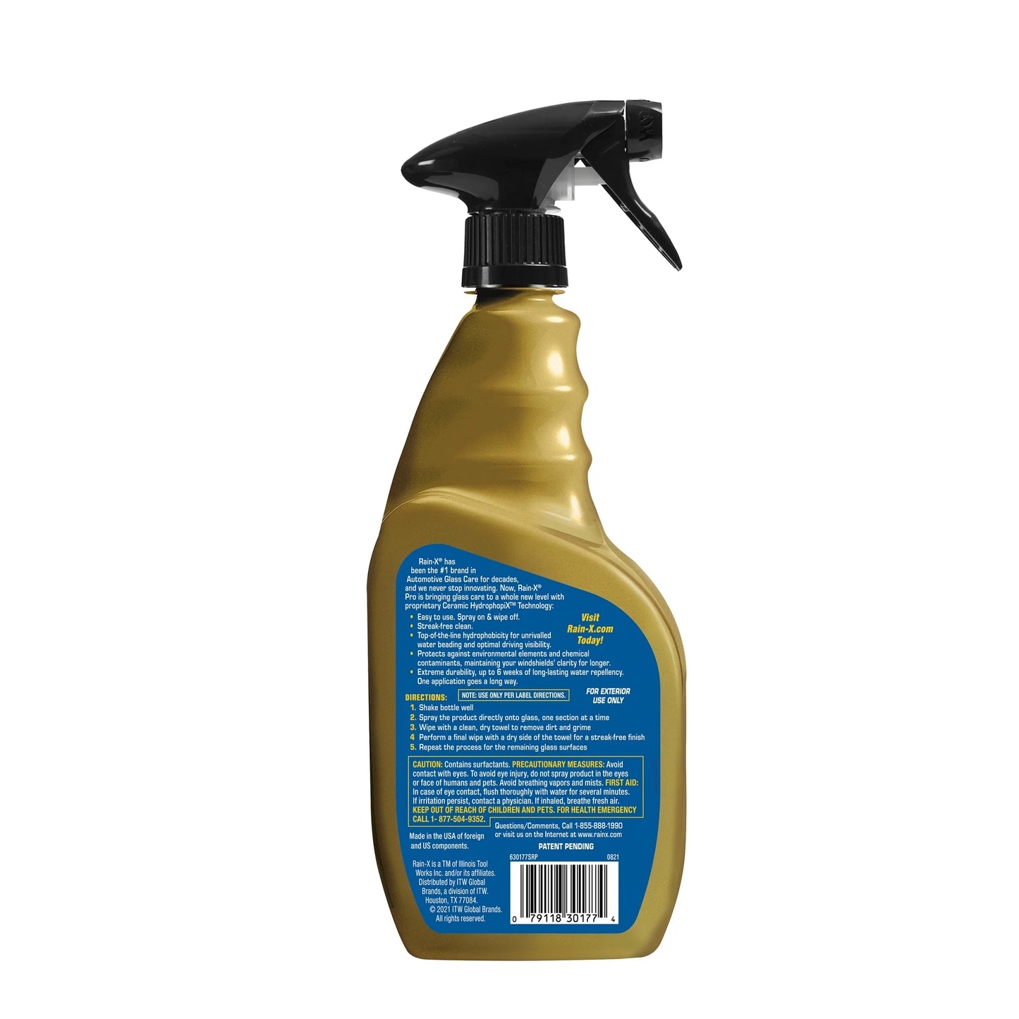 ® Cerami-X Glass Cleaner + Water Repellent, 23 .Oz - Improved Haze-Free Formula - 630177SRP