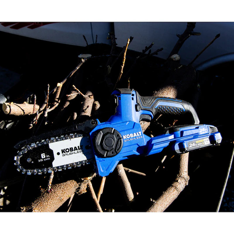 24-Volt 6-In Battery Chainsaw Battery Not Included Charger Not Included