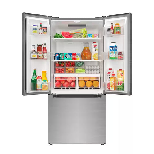 30 In. 18.5 Cu. Ft. Stainless Steel French Door Refrigerator