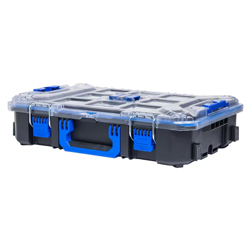 CASESTACK 14-In W X 21-In H X 5.1-In D Black Plastic Tool Box