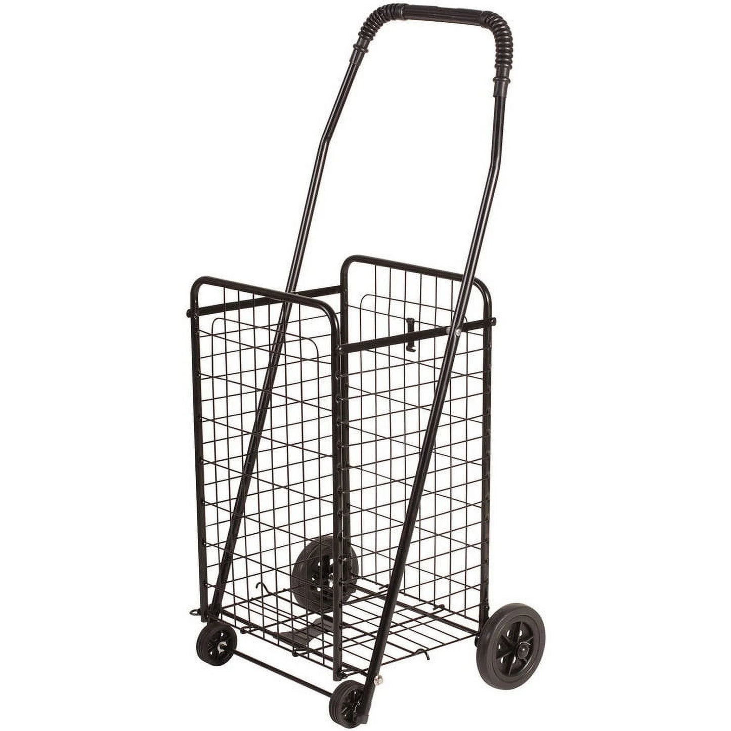 Durable Lightweight Folding Shopping Cart, Black