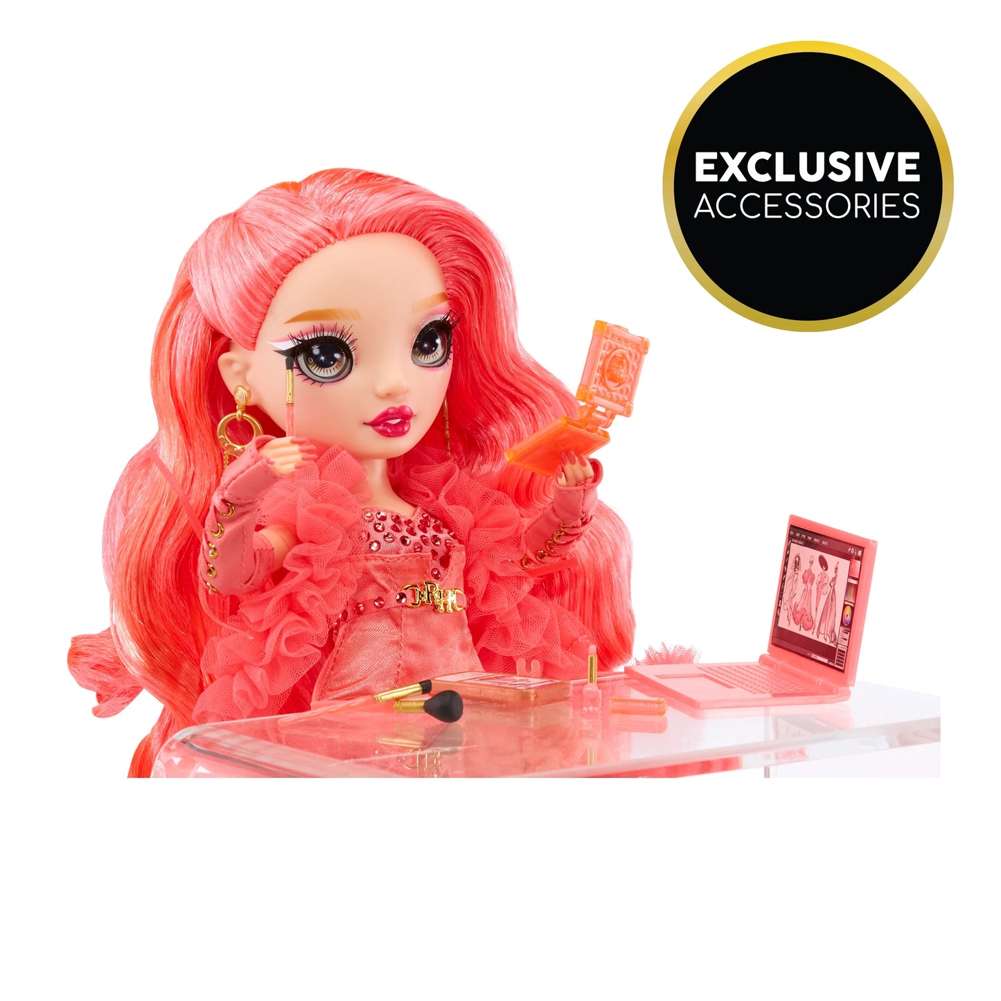 Priscilla - Pink Fashion Doll, Fashionable Outfit & 10+ Colorful Play Accessories. Toy Gift Kids 4-12 Years & Collectors