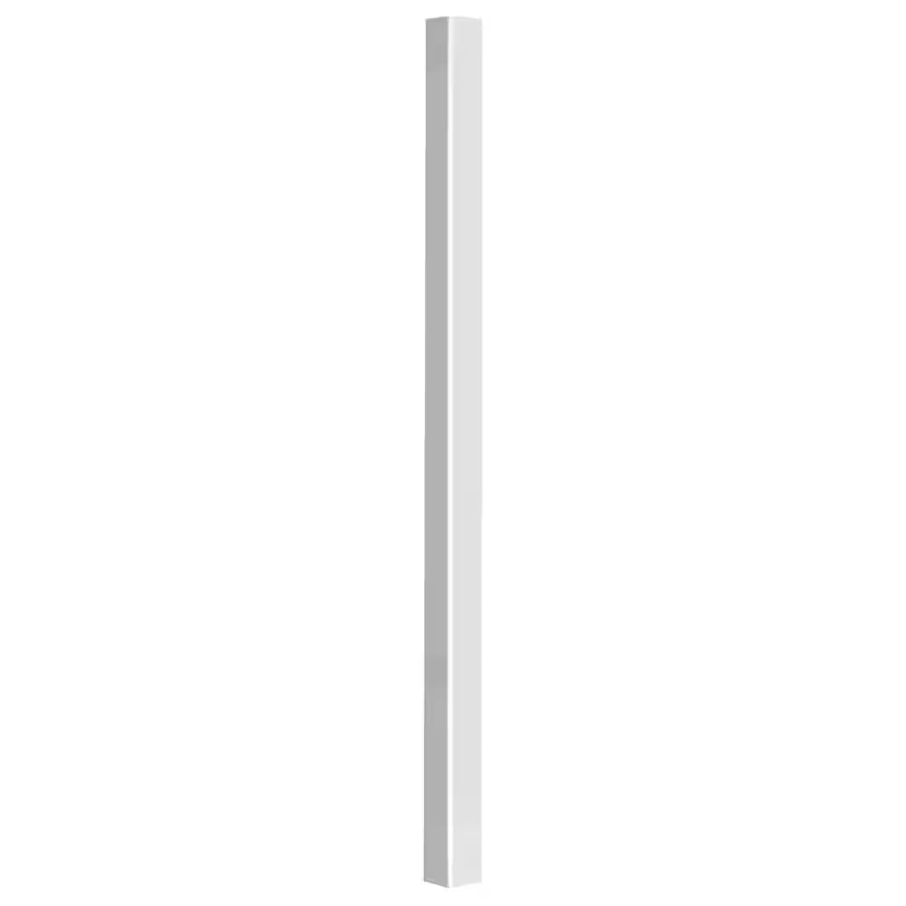4 In. X 4 In. X 6 Ft. White Vinyl Square Fence Post