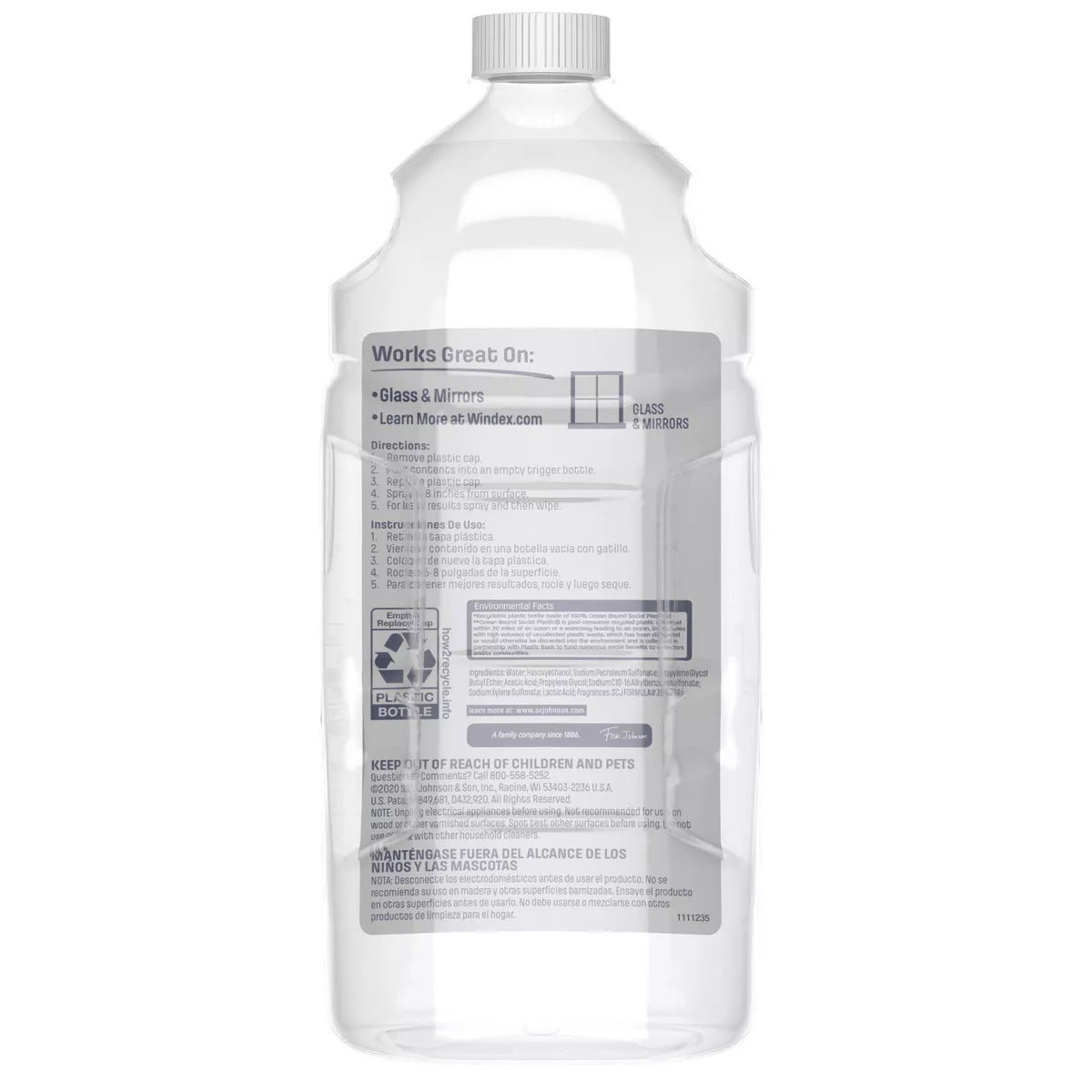 Windex Glass Cleaner Trigger Bottle Vinegar