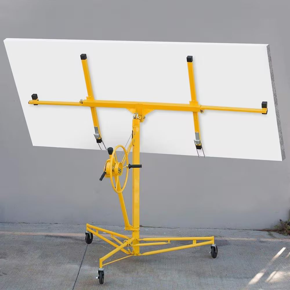 11 Ft. Drywall Panel Hoist Jack Caster Construction Lockable Tool