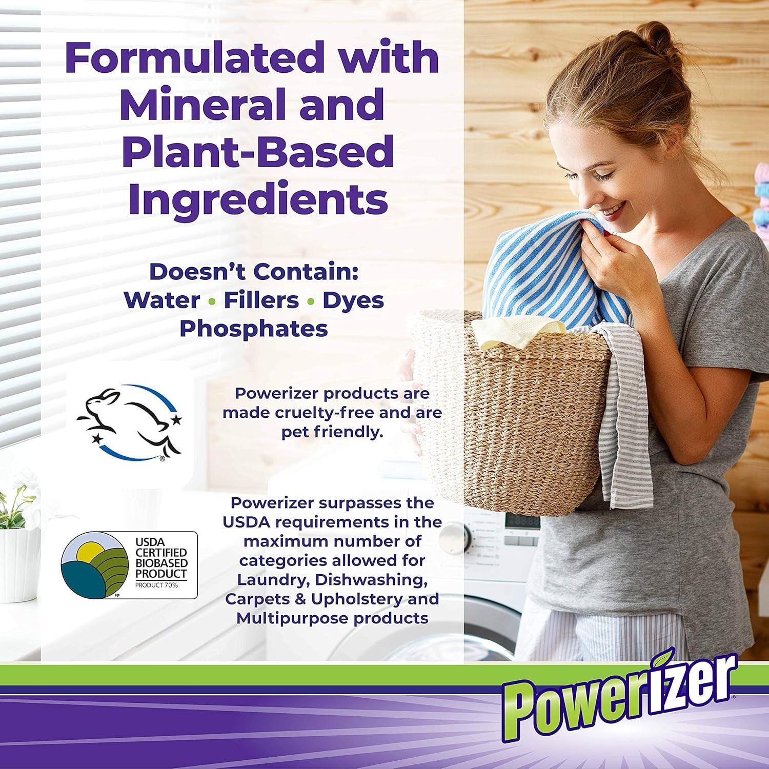 Complete Laundry Powder Detergent & Multipurpose Cleaner | 1 Lb Detergent | 46 Scoops | Plant-Based Concentrated Laundry Soap Powder