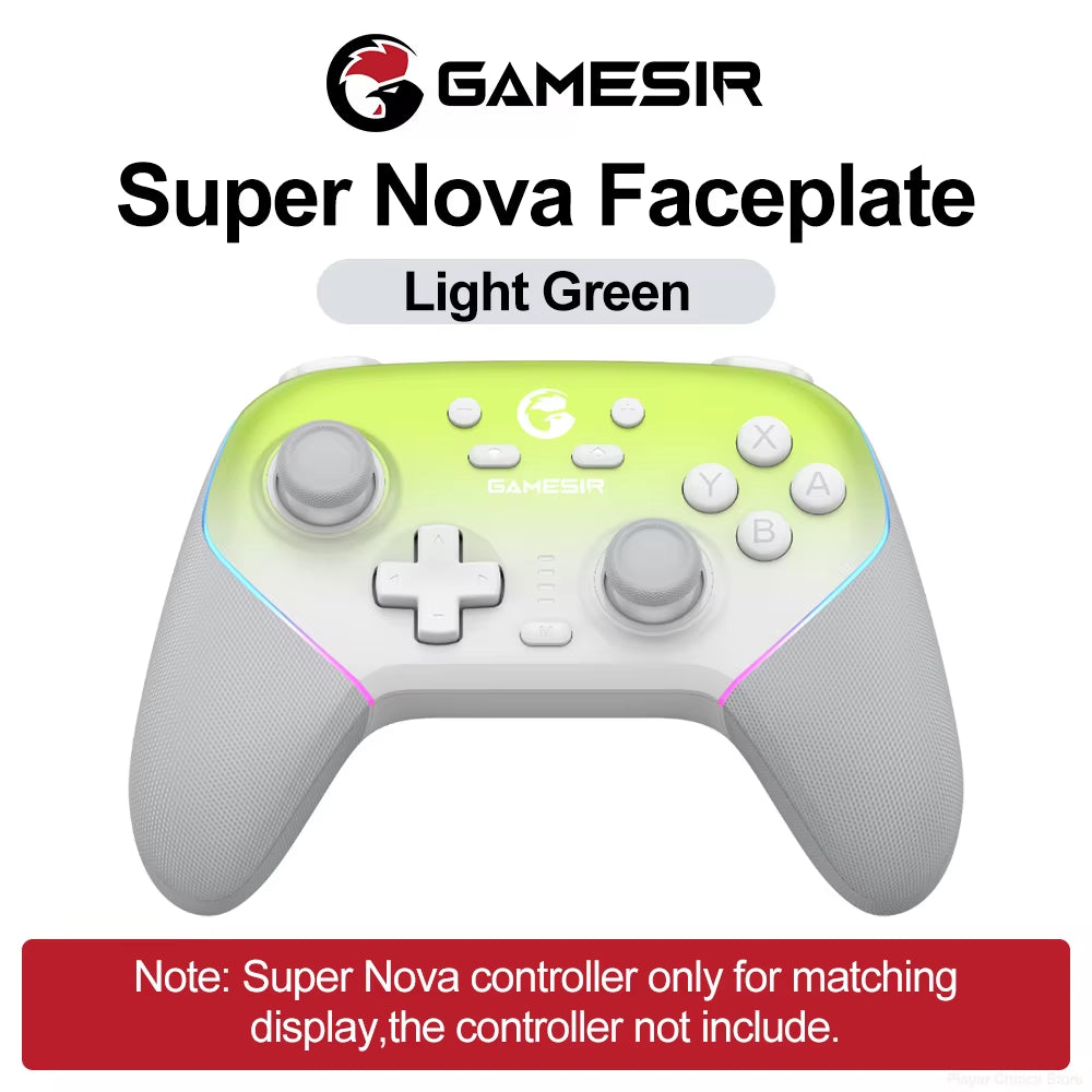 Super Nova Magnetic Faceplate Personalize Gamepads Multicolor Shell Cover Wireless Controle Front Case Top Cover