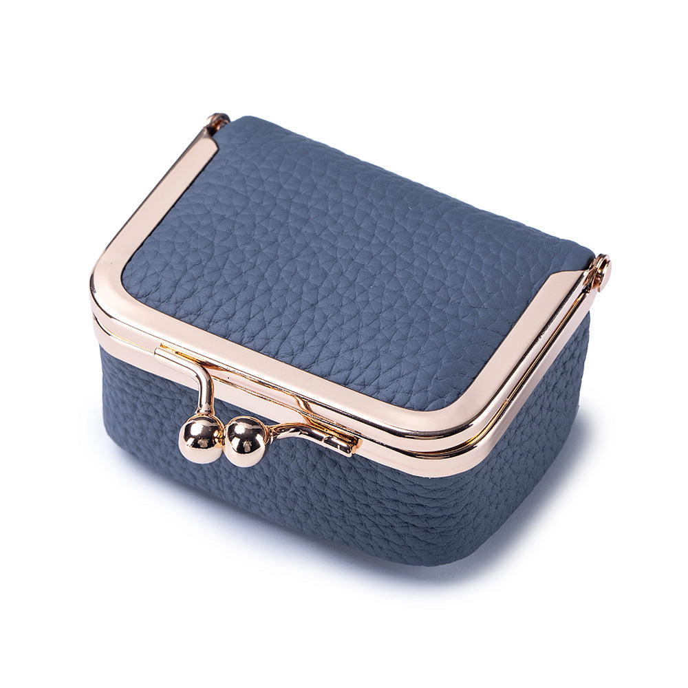 New genuine leather all-sized gold bag, diamond ring, jewelry bag, mini ring, necklace, earrings, accessory box, coin purse
