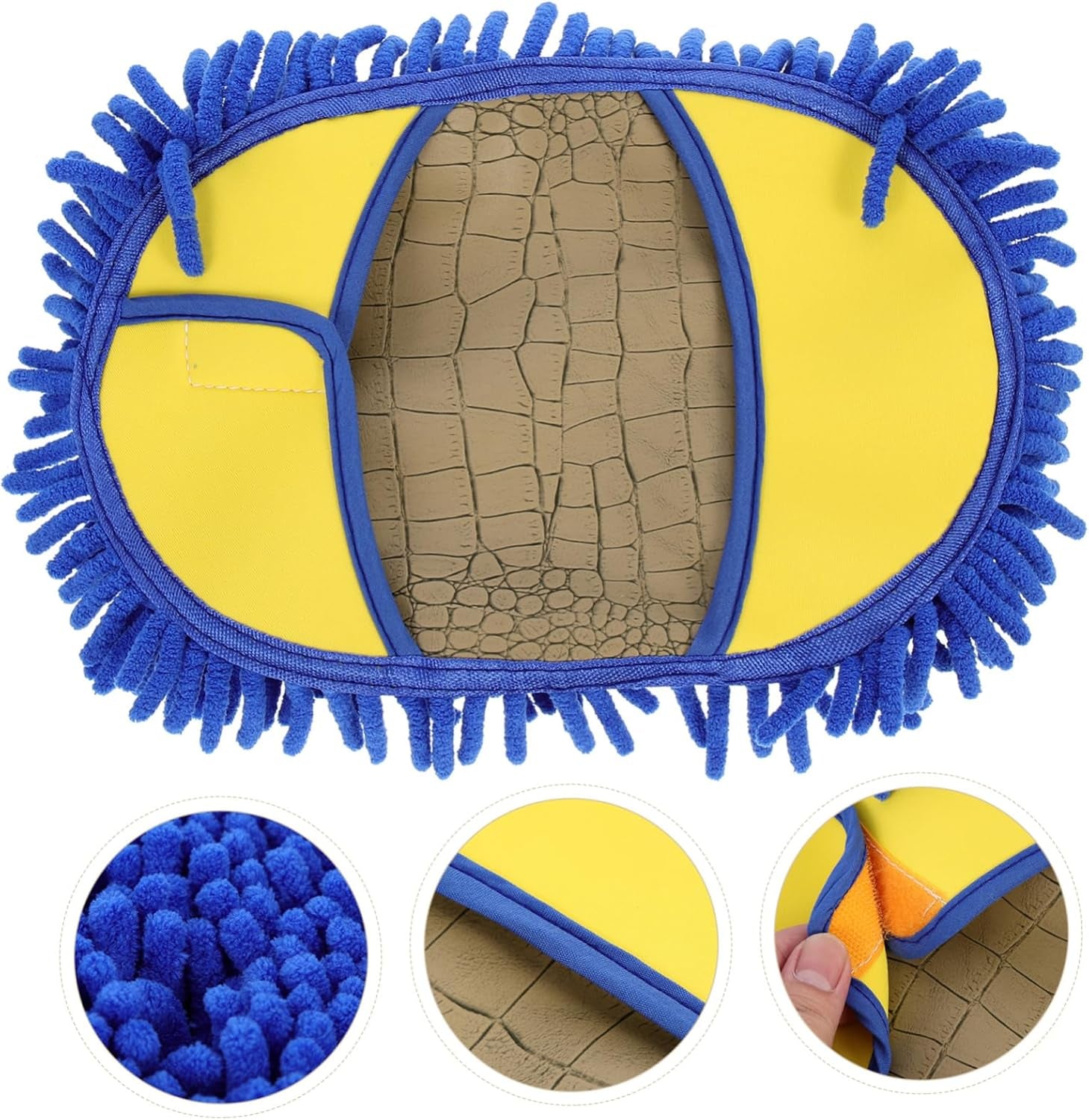 5Pcs Car Wash Brush Car Wash Mop Head Car Wash Kits for Vehicles Car Washing Brush Carwash Kit Car Washing Kit Car Washer Kit Clean Car Dust Collector Accessories Blue Chenille