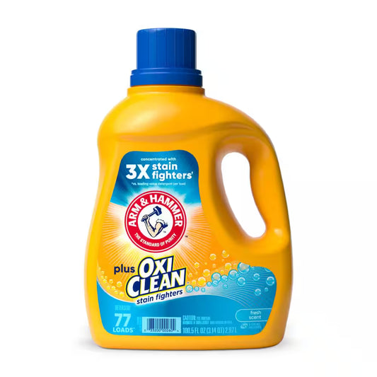 Fresh Scent plus Oxiclean Liquid Laundry Detergent, 77-Loads, 100.5 Fl.Oz.