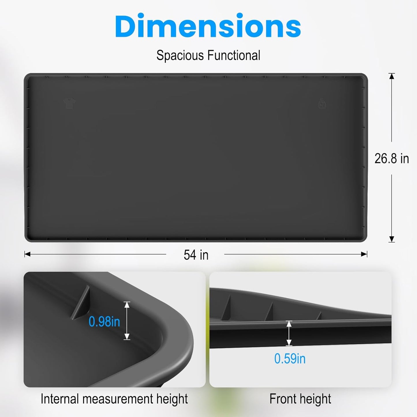 Washer Dryer Countertop - Large 54"×26.8" Washer and Dryer Covers,Non-Sli