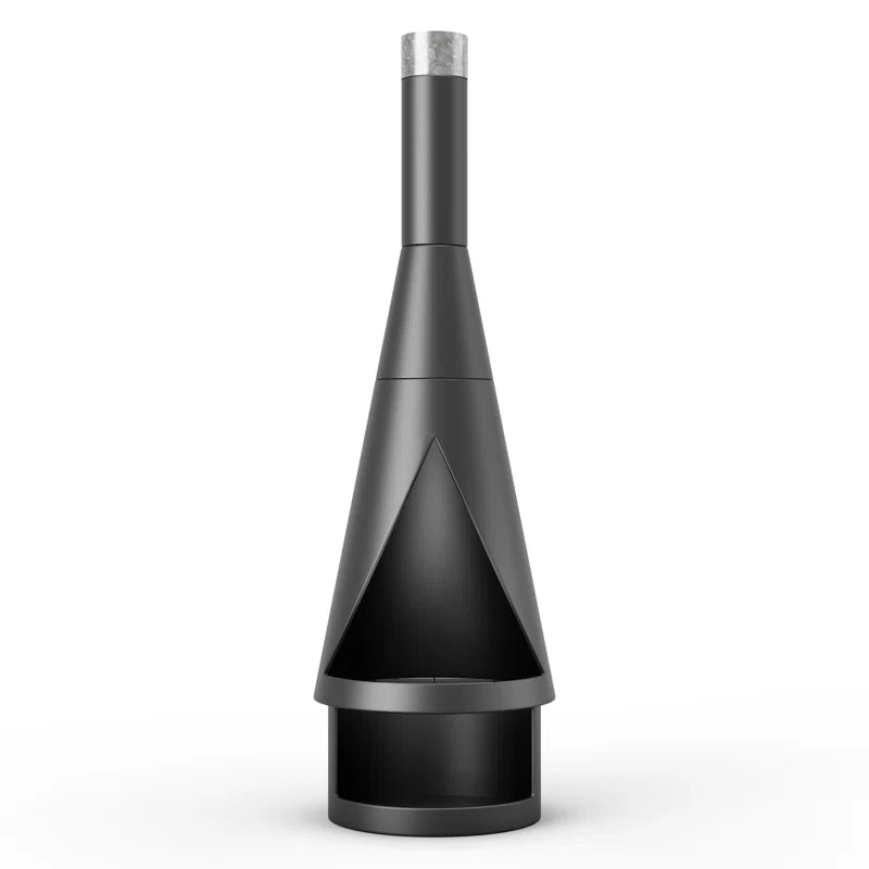 Zaymar 56.1" H Iron Wood Burning Outdoor Chiminea