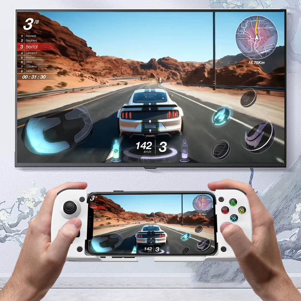 Wireless BT Stretchable Game Controller Effect Joystick Mobile Phone Gamepad for Android IOS for Switch PC