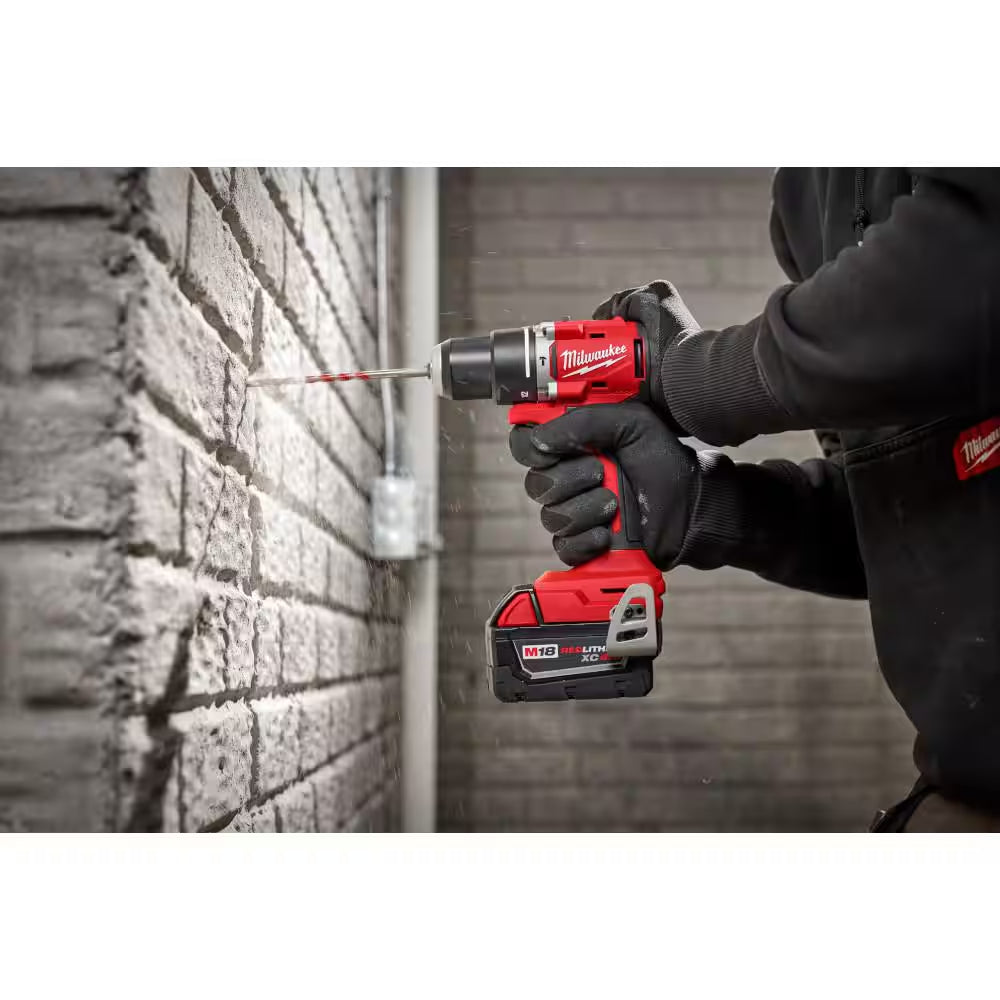 M18 18-Volt Lith-Ion Brushless Cordless Compact Hammer Drill/Impact Combo Kit W/(2) Batteries & M18 5.0 Ah Battery
