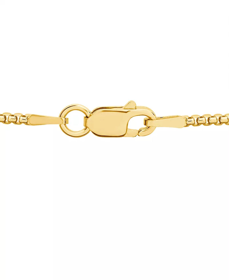 Men'S Diamond Moneybag 22" Pendant Necklace (1/2 Ct. T.W.) in 14K Gold-Plated Sterling Silver