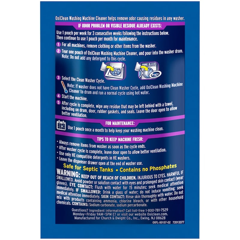 4 Count Washing Machine Cleaner Powder