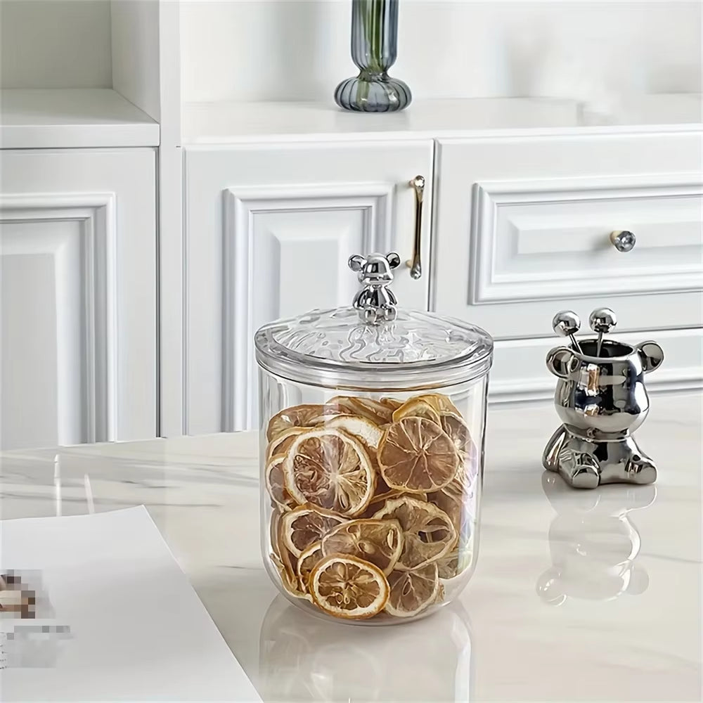 1 Household Coffee Bean Storage Jar, Tea Storage Jar, Sealed Jar, Capsule Coffee Storage Jar, Candy Biscuit Storage Box, Storage