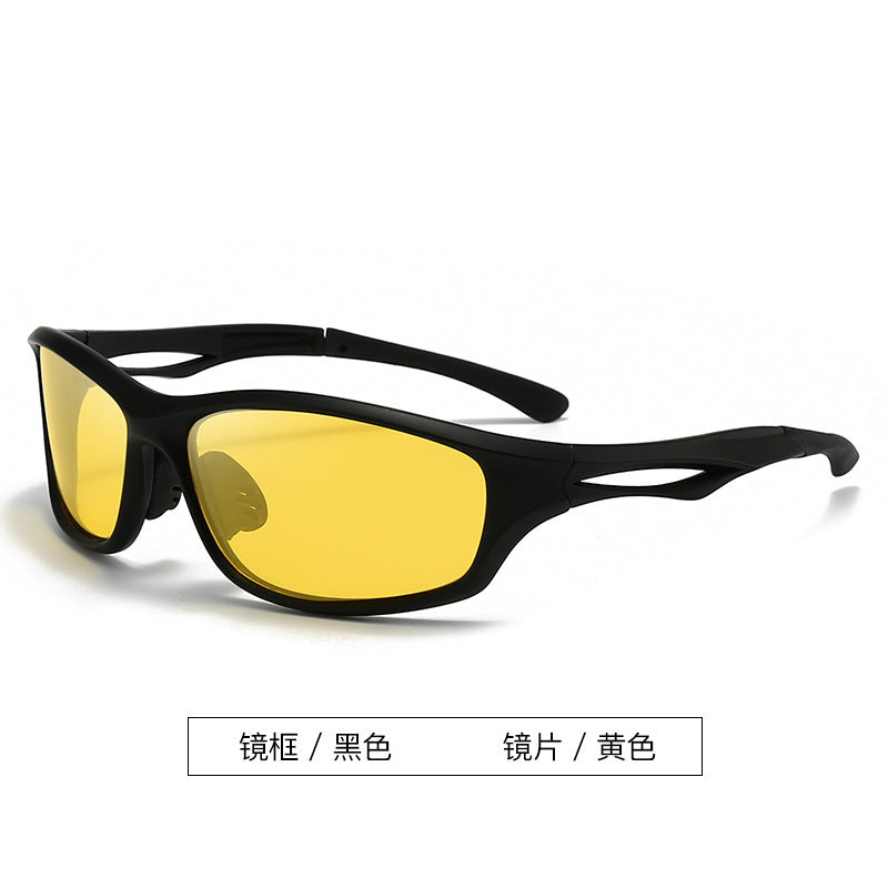 New futuristic silver Y2K and women's fashionable cycling sunglasses connectors Millennium Hot Girl Sun