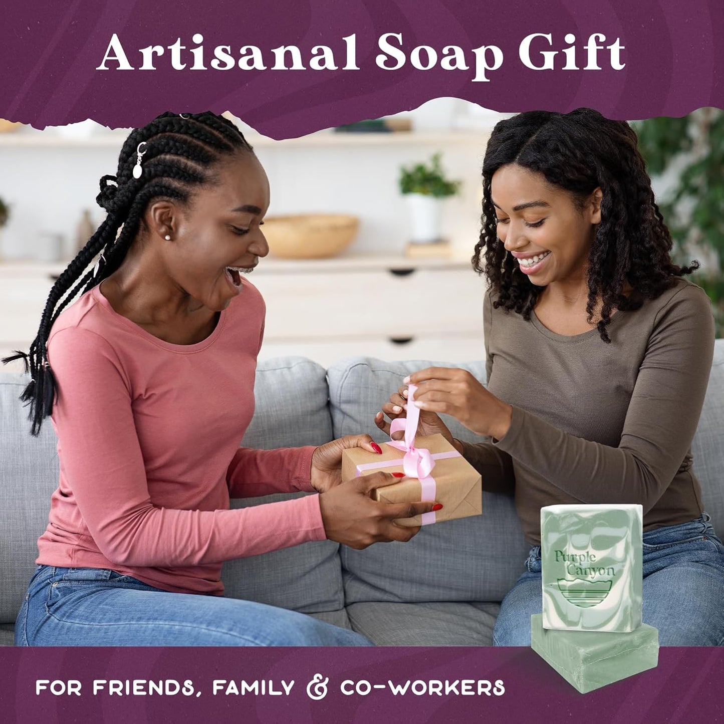3 Pack of Handmade Soaps 4 Ounces Each | Bar Soap with Eucalyptus Essential Oil, Cocoa Butter, and Olive Oil | Perfect Moisturizing Skin Care Gift Set