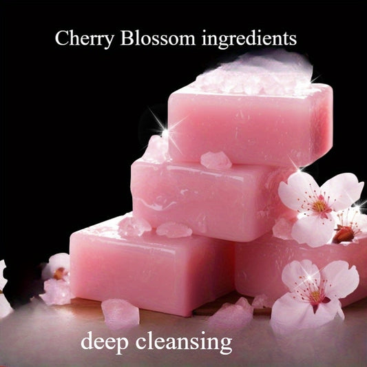 Cherry Blossom Cleansing Soap, Long-Lasting Fragrance for Face and Body, Rich Lather, Deep Cleansing, Suitable for All Light Beige Types, Mother'S Day Gift, Korean Skincare For Sensitive Skin, Skincare Product For, Soap, Soap