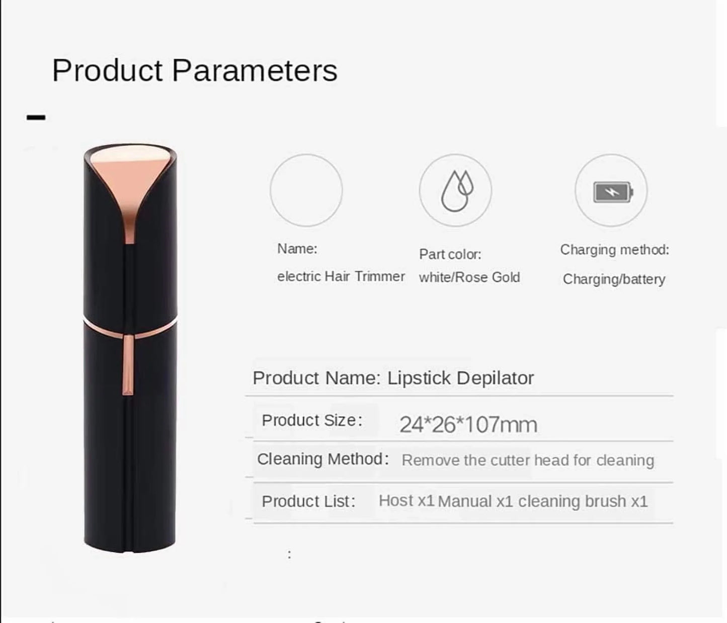 Facial Hair Removal for Women, Mini Hair Remover, Electric Razor Shaver Portable Painless Bikini Epilator for Lips, Chin, Armpit, Peach Fuzz, Arms, Legs,And USB Rechargeable