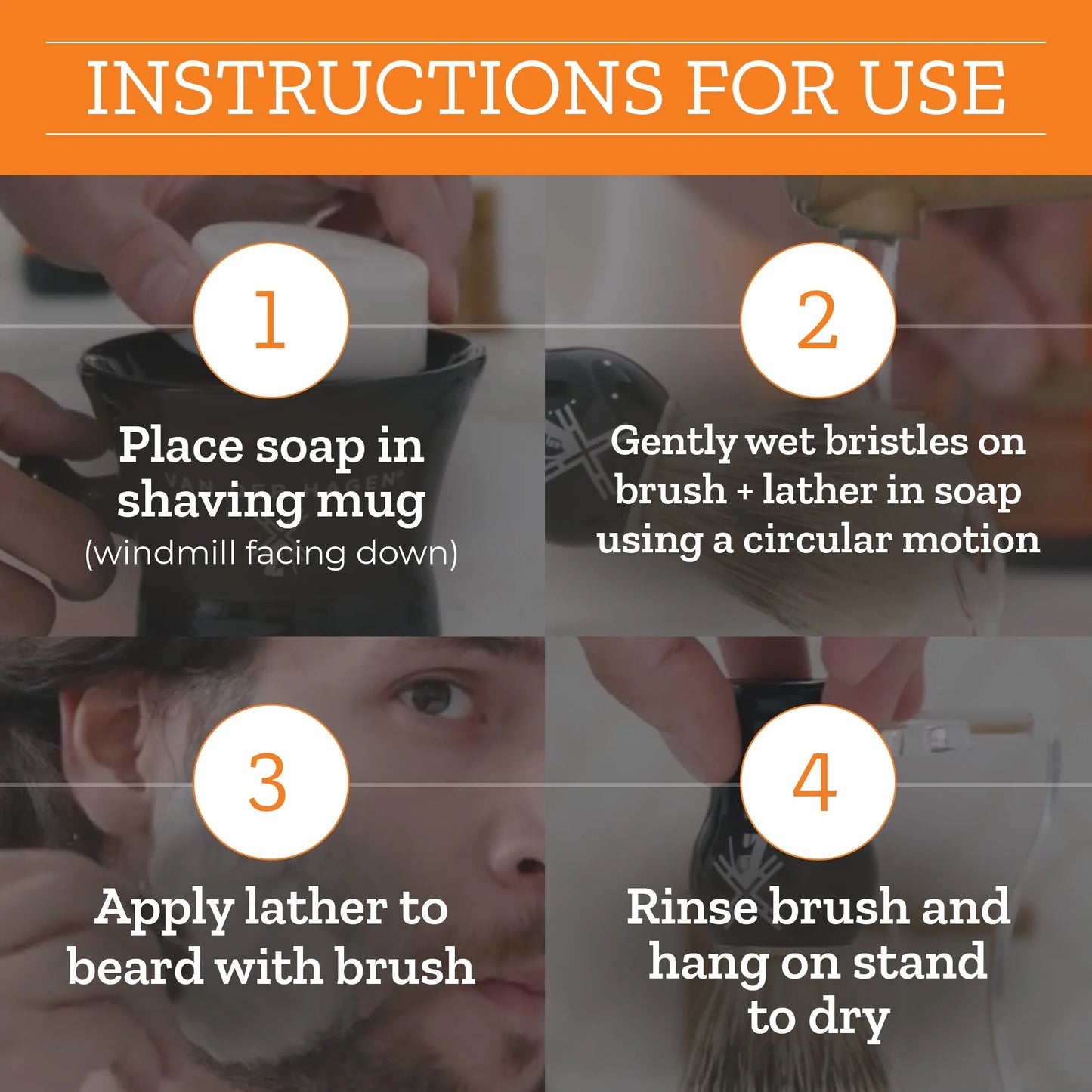 Men'S Boar Shave Set, with Soap, Brush and Mug, 3.5 Oz