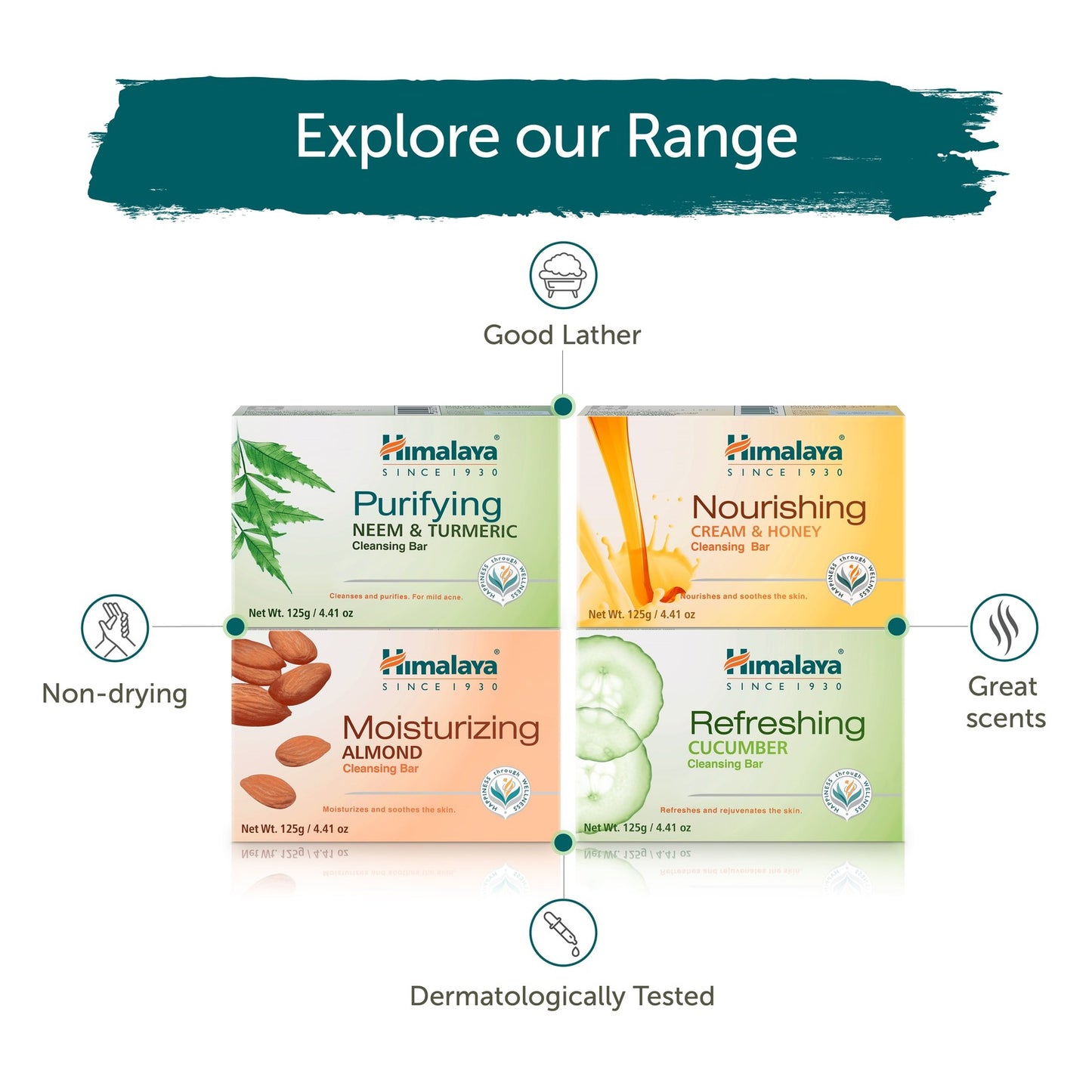 Nourishing Cream & Honey Cleansing Bar, Face and Body Soap for Soft Skin, 4.41 O