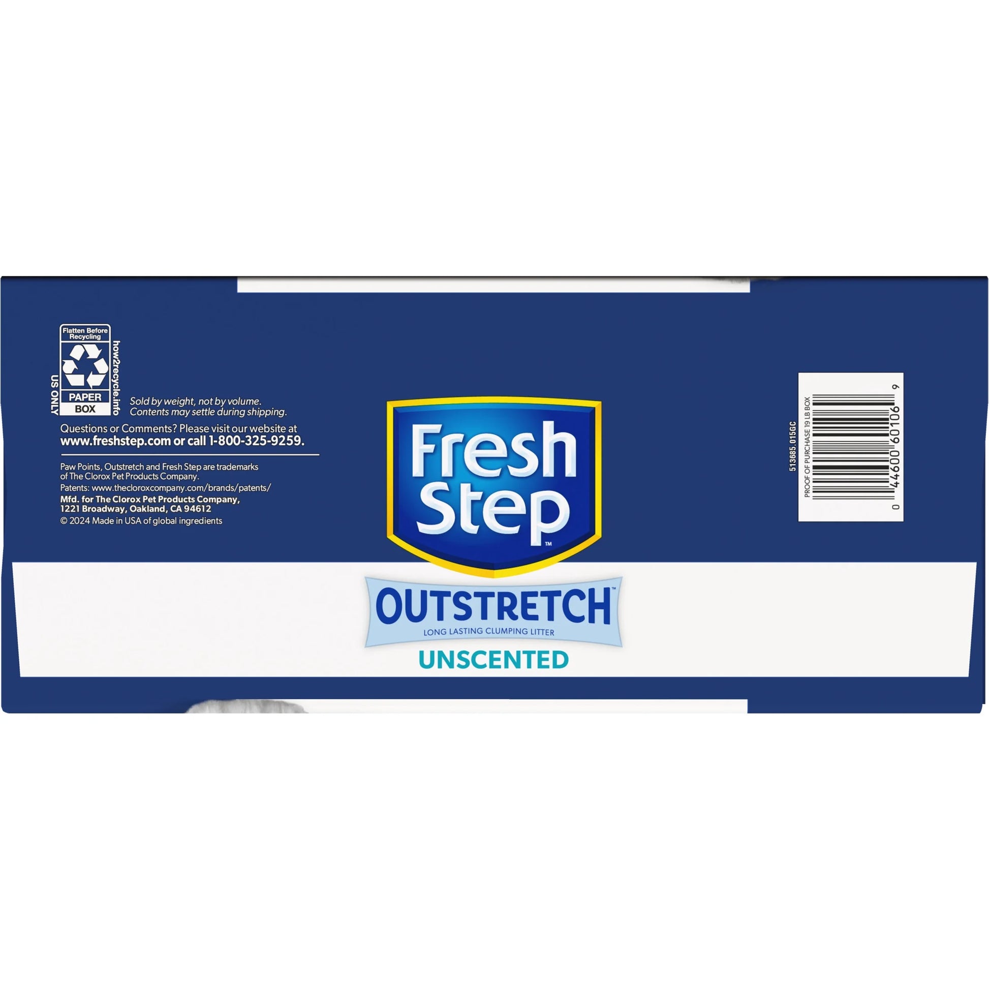 Outstretch Long Lasting Clumping Litter Simply Unscented, 19 Lb. Box