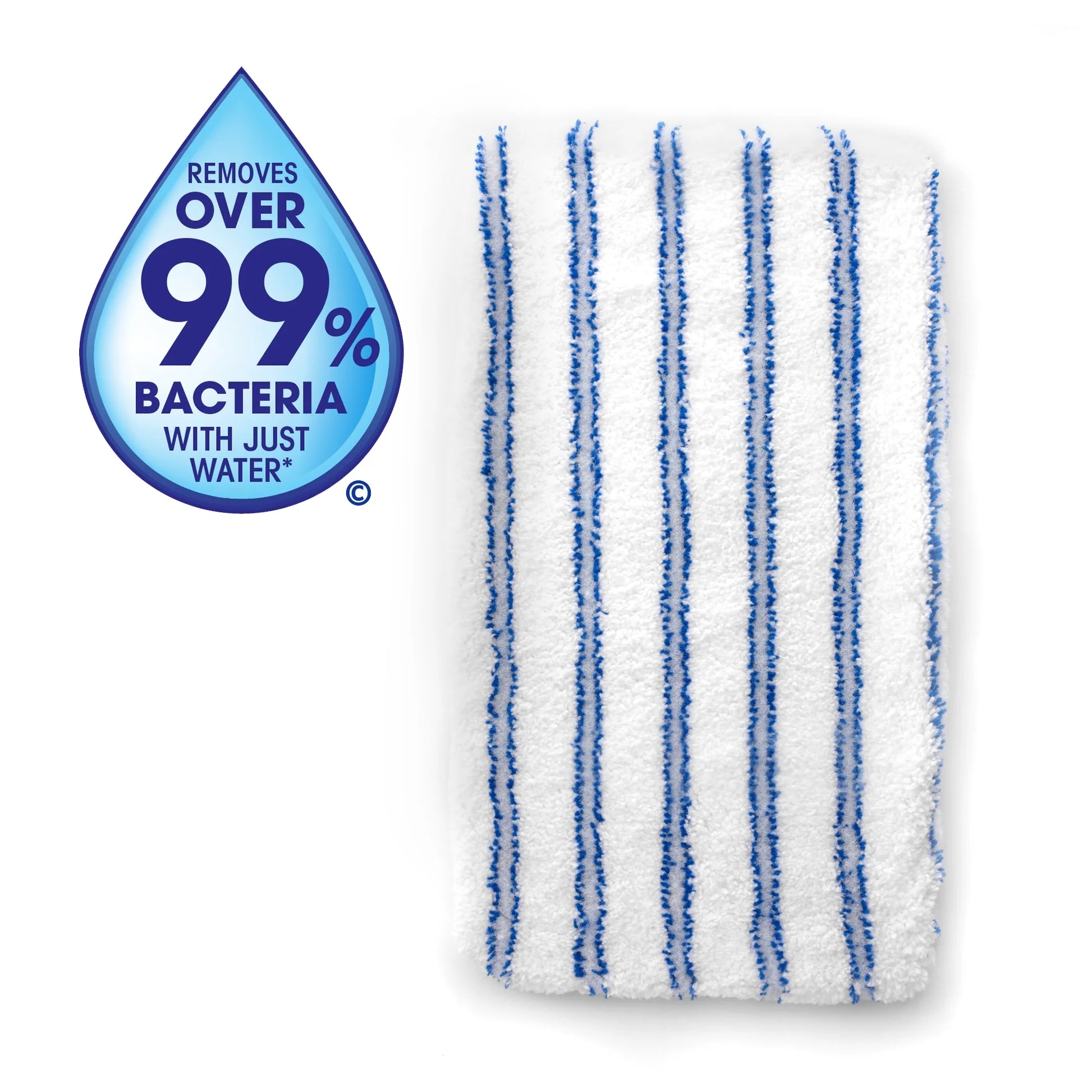 Commercial, Mop Head Replacement, Microfiber, White, 151198