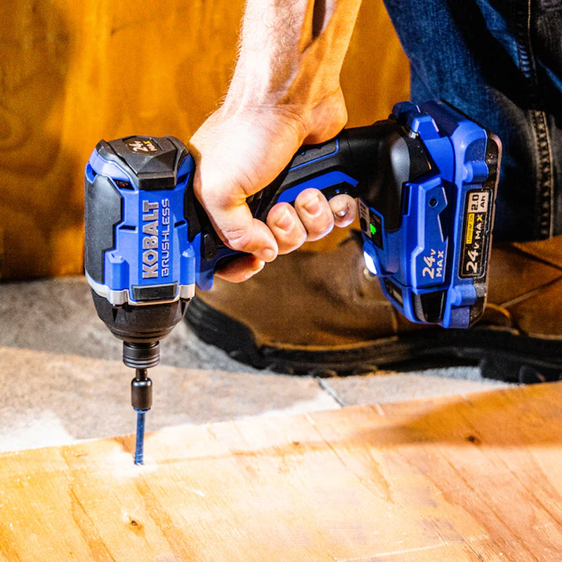 24-Volt 2-Tool Brushless Power Tool Combo Kit with Soft Case (1-Battery Included and Charger Included)