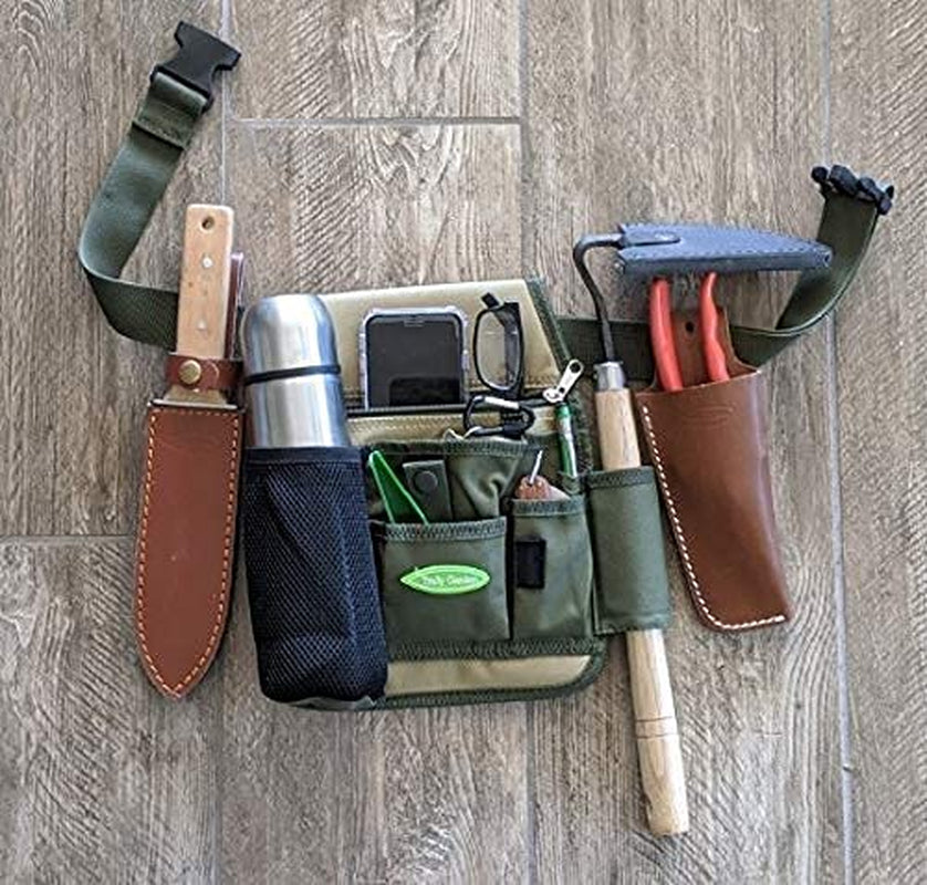Garden Tool Belt Green-Tan XL