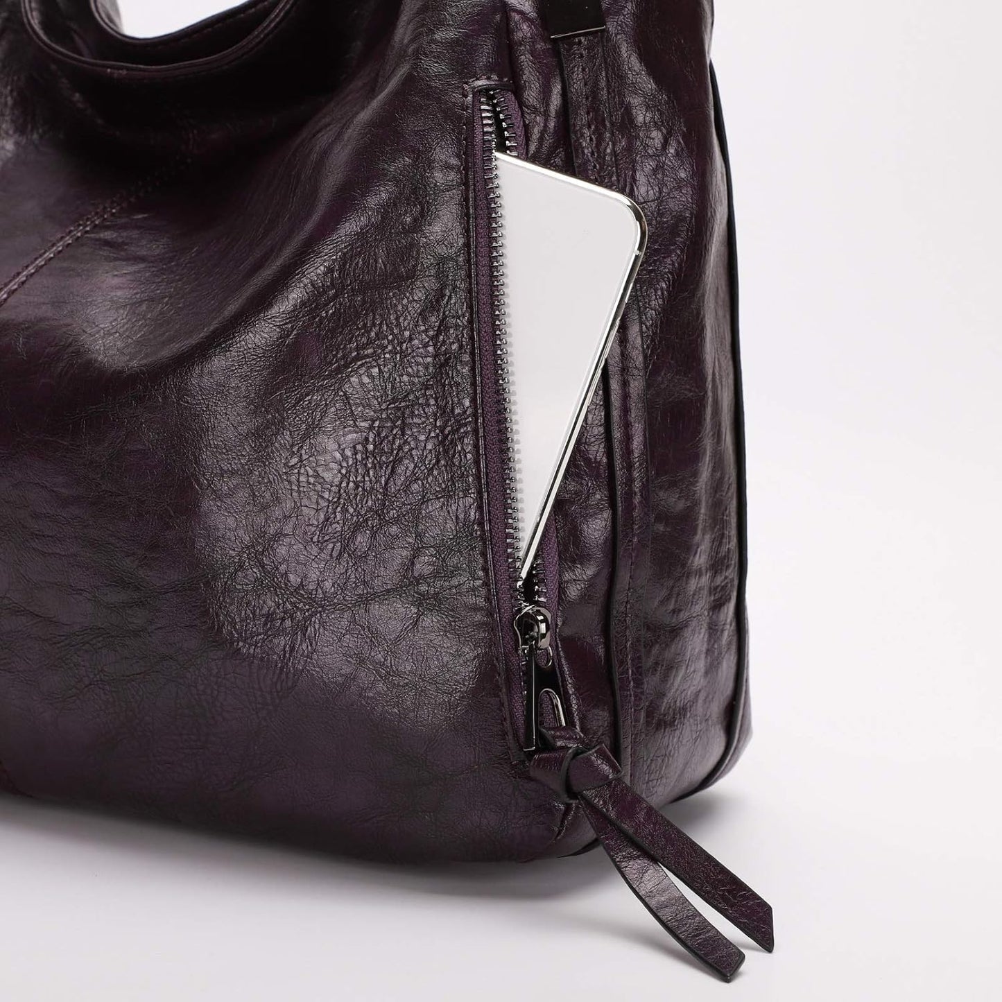 Purses for Women Shoulder Handbag Top Handle Hobo Tote Bags for Women (Purple)