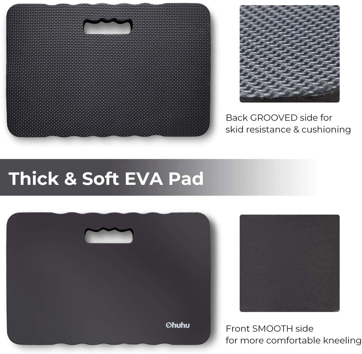 Premium Thick Kneeling Pad,  2-Pack Large Comfortable Gardening Knee Mat with 2 Different Surfaces, Extra Thick Knee Cushion Kneeler for Gardening Work Baby Praying, Gifts for Women Men Seniors