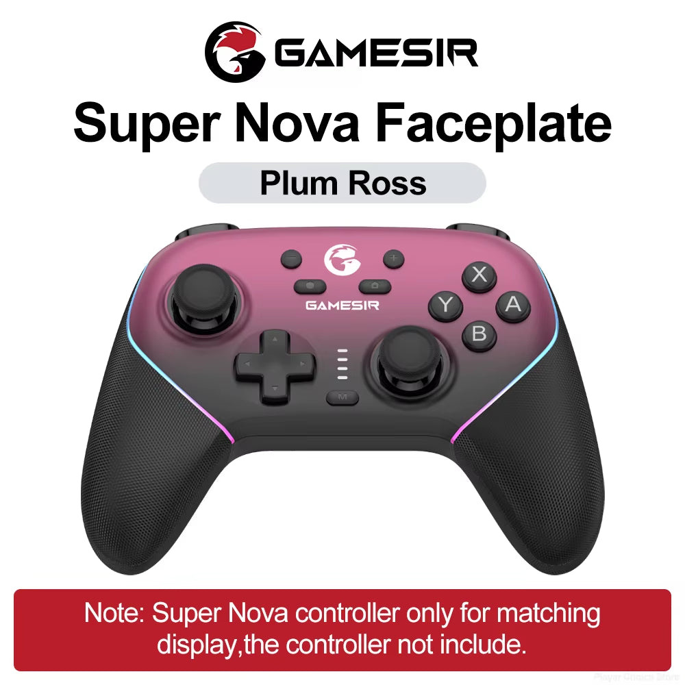 Super Nova Magnetic Faceplate Personalize Gamepads Multicolor Shell Cover Wireless Controle Front Case Top Cover