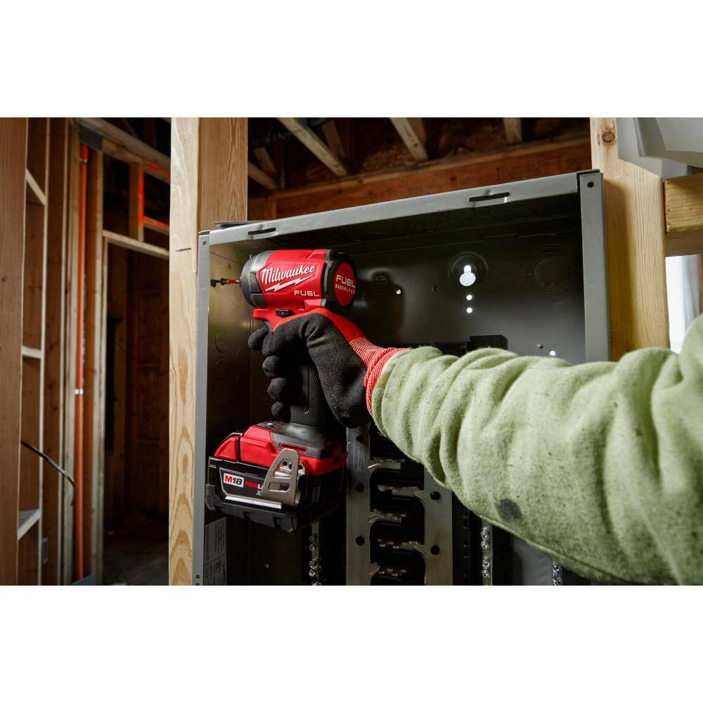 M18 FUEL 18-Volt Lithium-Ion Brushless Cordless 1/4 In. Hex Impact Driver and 7-1/4 In. Rear Handle Circular Saw
