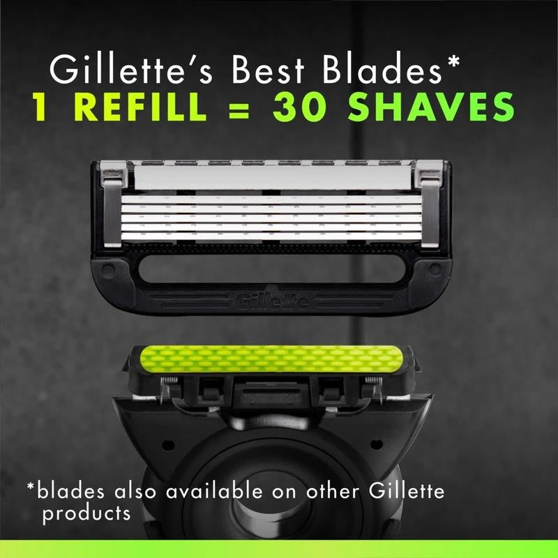 Labs with Exfoliating Bar by Men'S Razor Set - 1 Handle, 2 Razor Blade Refills,