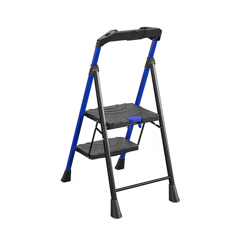 2 -Step 300-Lb Capacity Steel Foldable Step Stool