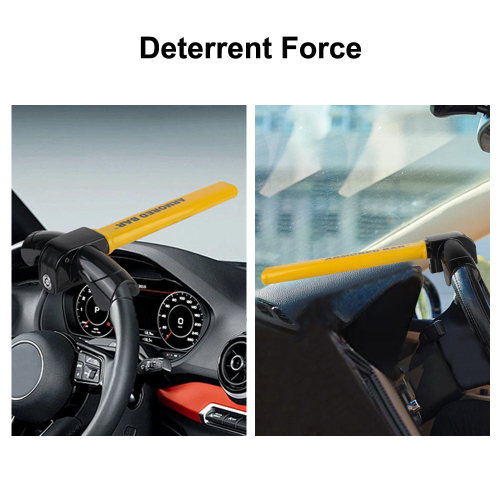 Car Accessories With Keys Security Car Locks Automobile Steering Lock Protection T-Locks Anti-Theft Car Steering Wheel Lock