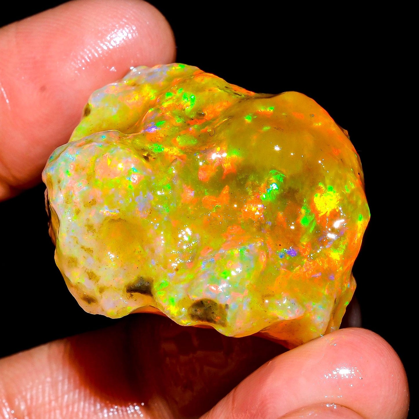 Real 75ct Raw Honeycomb Opal