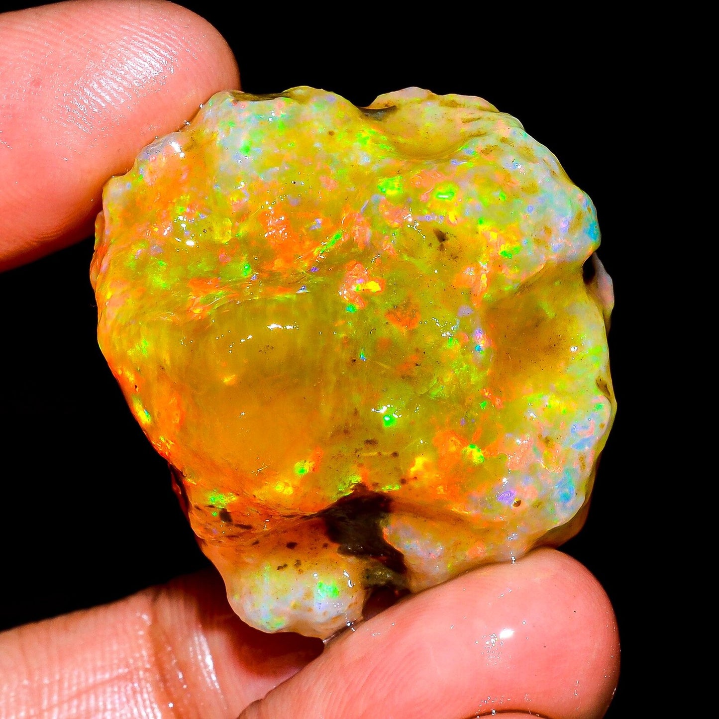 Real 75ct Raw Honeycomb Opal