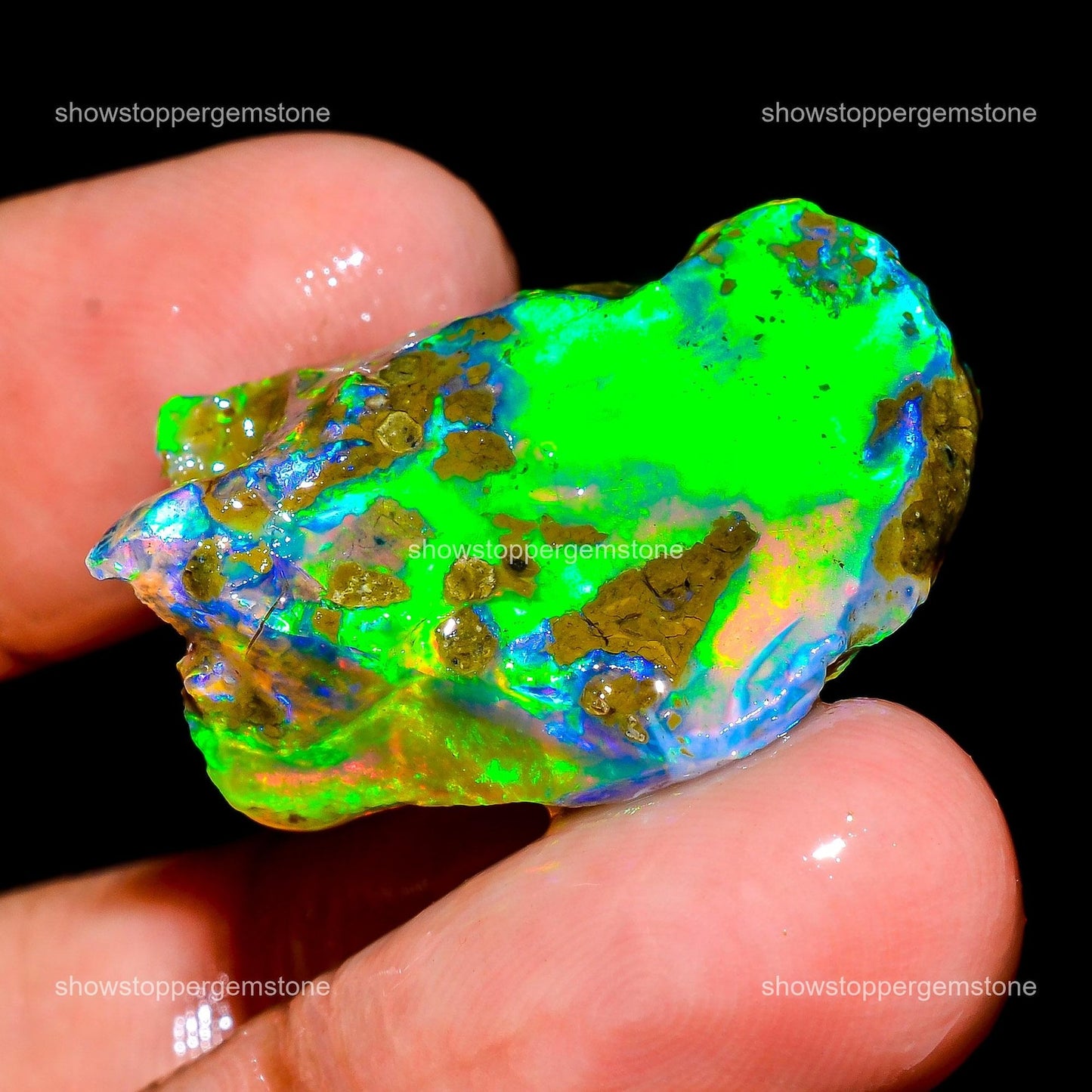 Authentic 33ct Rainbow Raw Opal
(See Video)