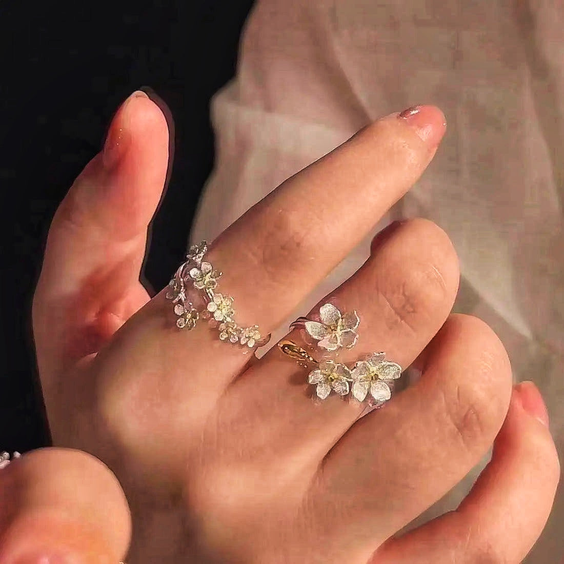 🌹Floral Ring Collection🌹 4 Rings for $69.69 (Special Offer)”