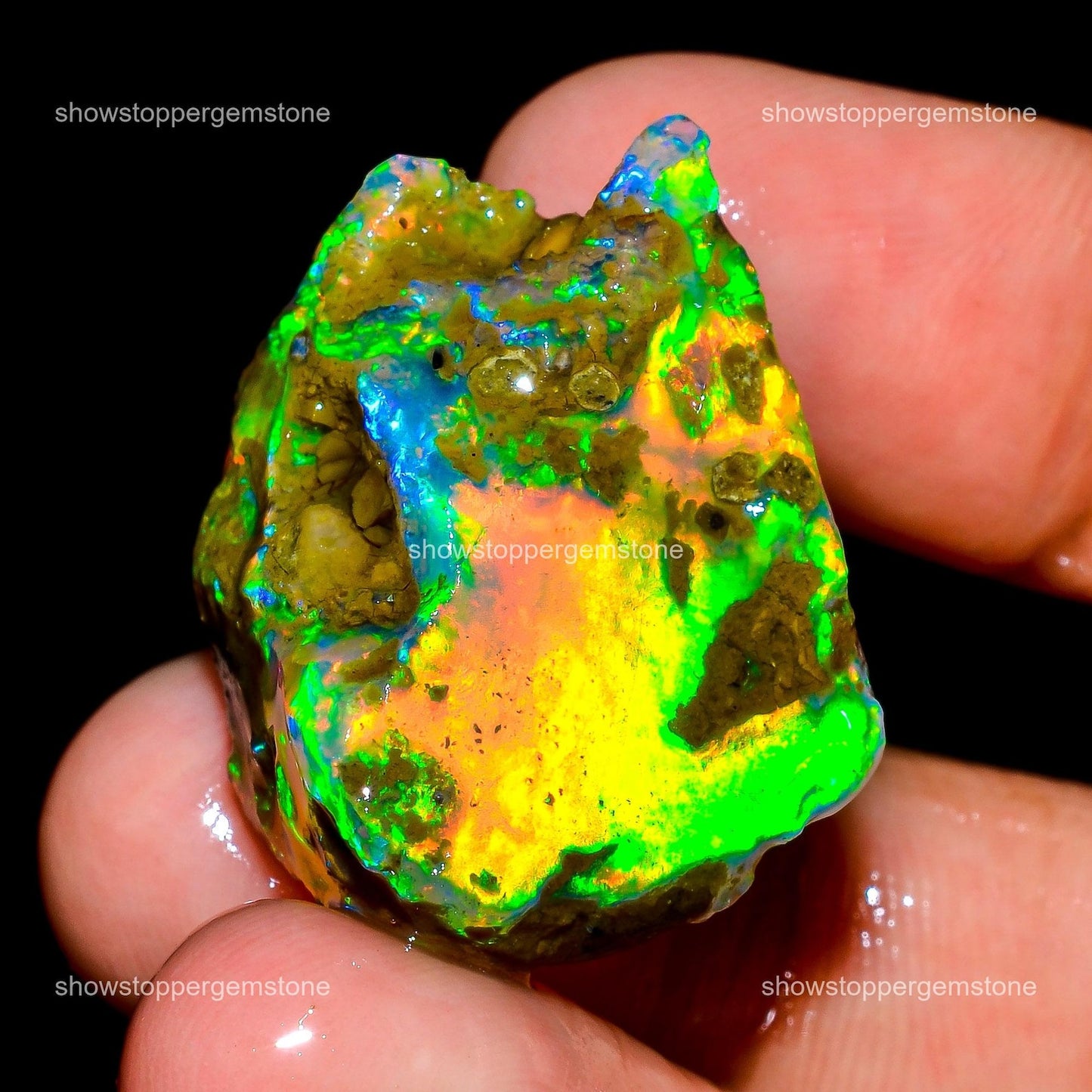 Authentic 33ct Rainbow Raw Opal
(See Video)