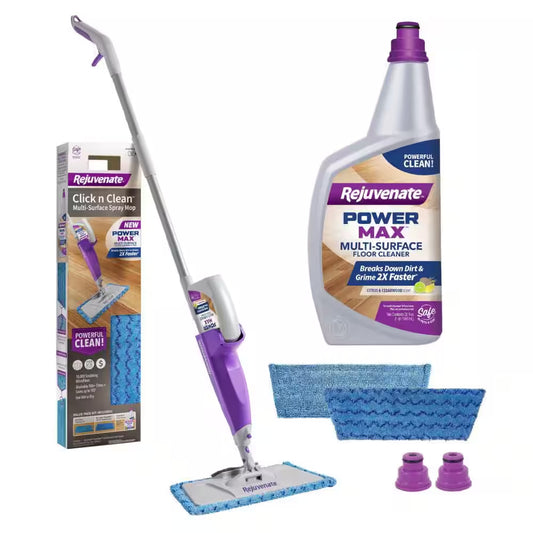 Click N Clean Multi-Surface Powermax Microfiber Spray Mop